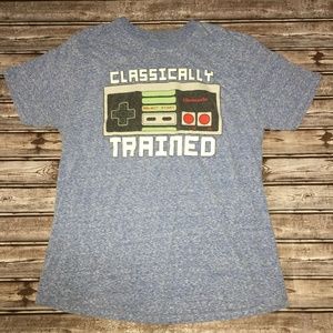 Mens size L blue classical nintendo remote shirt